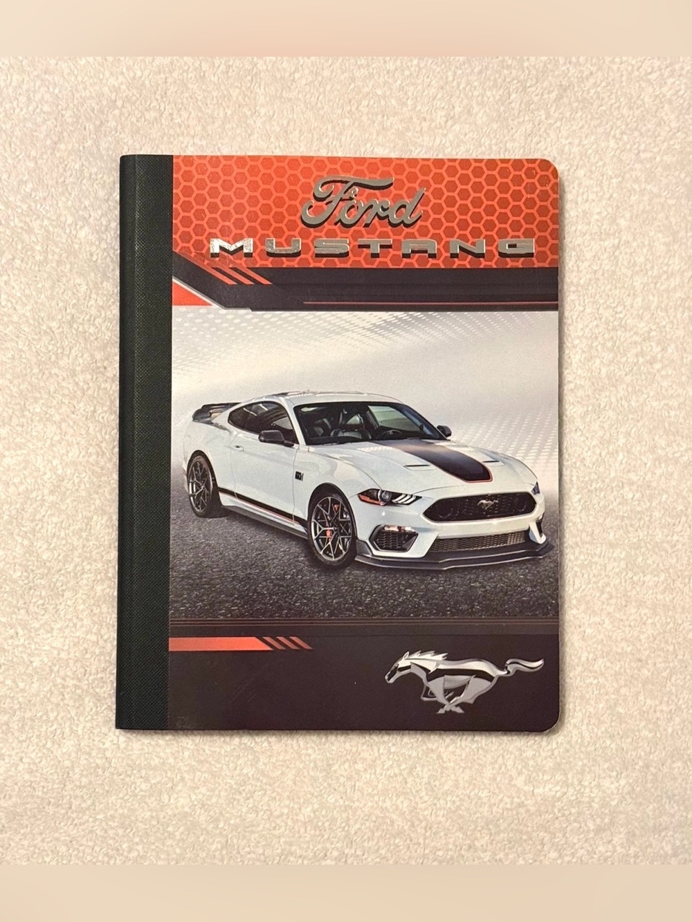 Mustang Composition Notebook 100 Pages Back to School or Mileage Log!